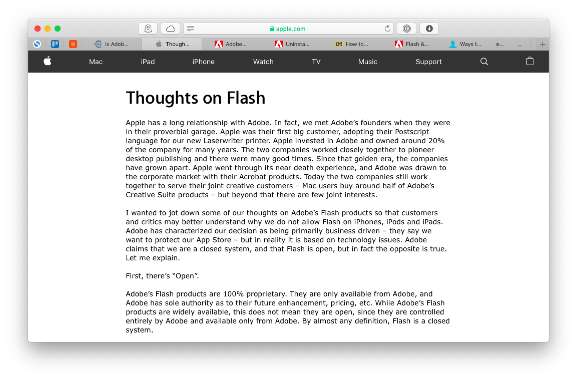 flash player for mac airbook